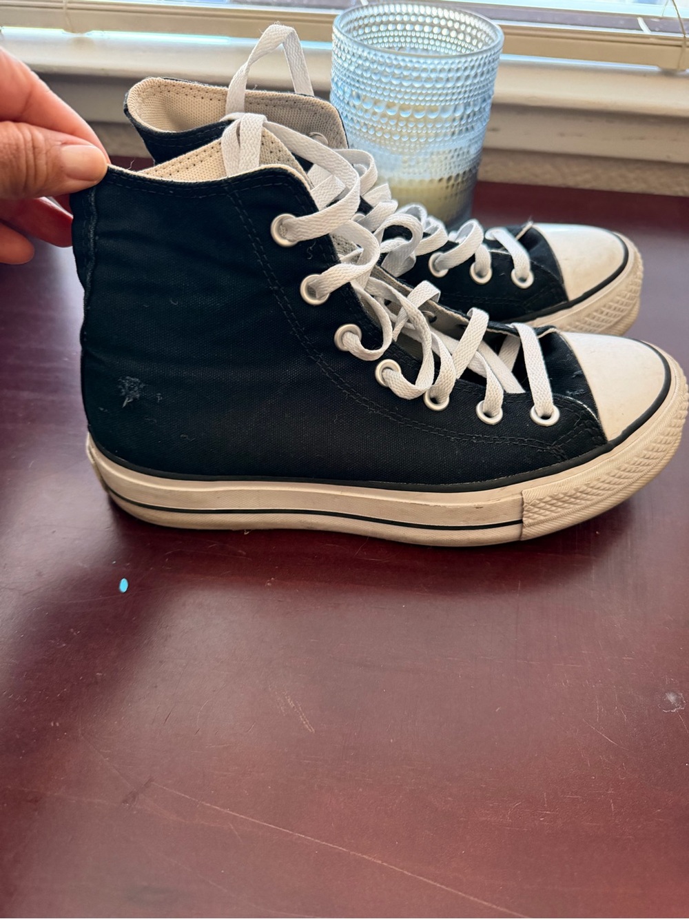 Converse Black and White High-Top Sneakers